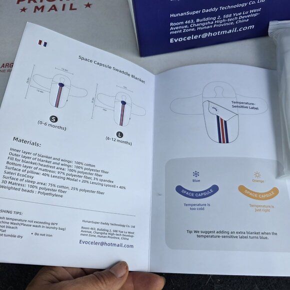 Evoceler Space Capsule Swaddle Blanket 0M+ New Sealed Package - Picture 7 of 9